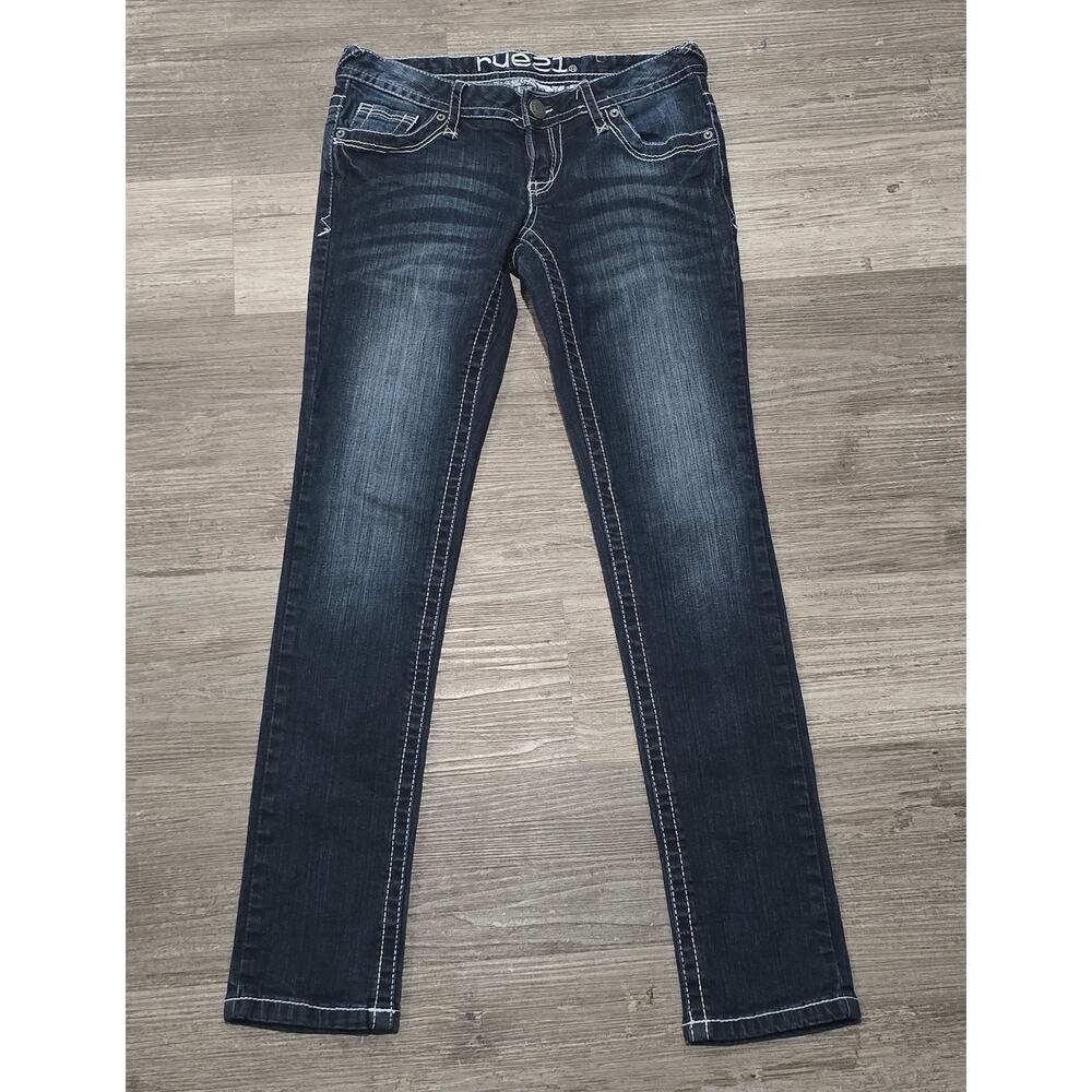 Rue 21 Dark Washed Low Rise Skinny Denim Blue Jeans